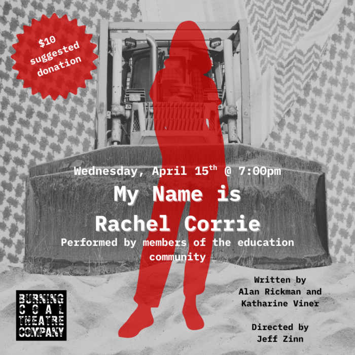 Rachel Corrie April Graphic